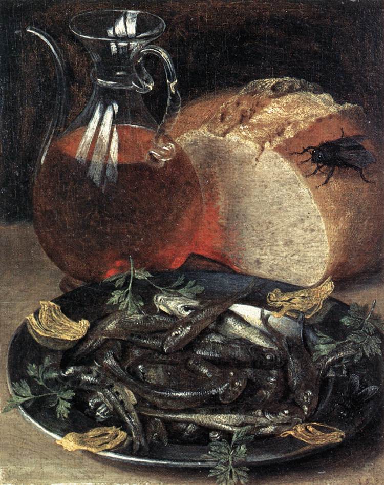 FLEGEL, Georg Still-life with Fish dfgw